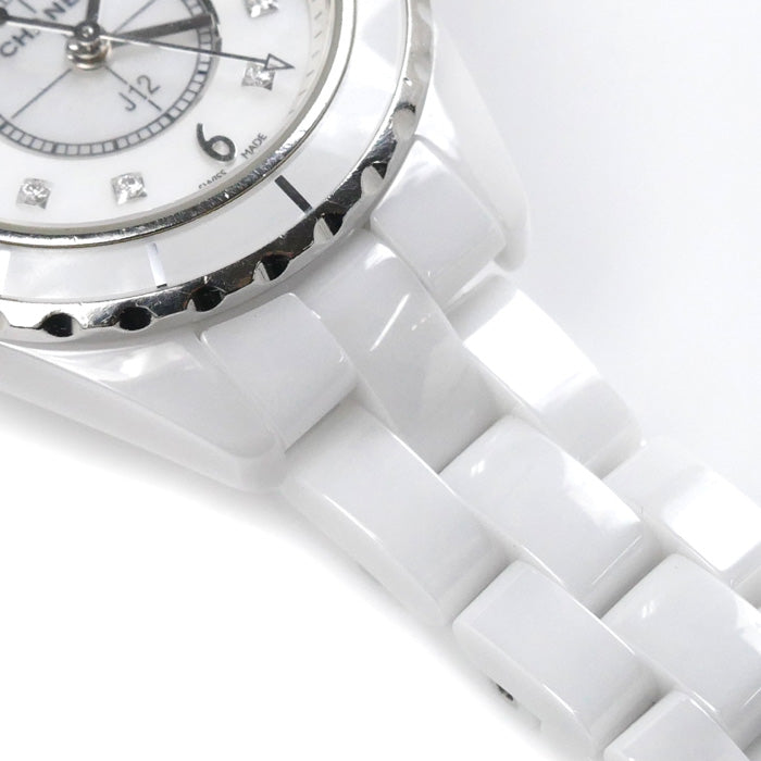 Chanel J12 White Ceramic Diamond Quartz Watch