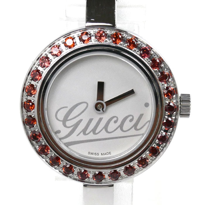 Gucci Garnet Bangle Watch Quartz YA105534/105