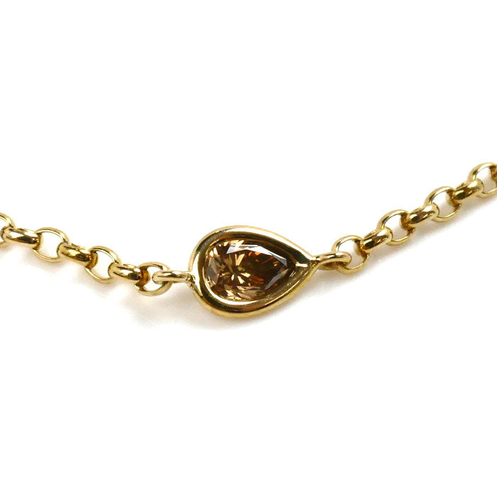 K18YG Yellow Gold Brown Diamond Bracelet