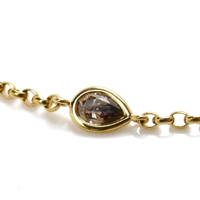 K18YG Yellow Gold Brown Diamond Bracelet