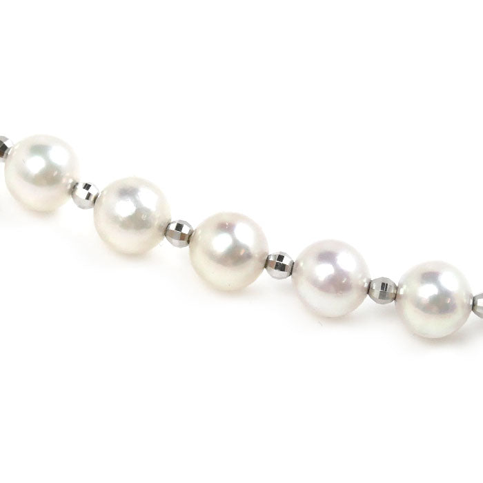 K18WG White Gold Pearl Necklace