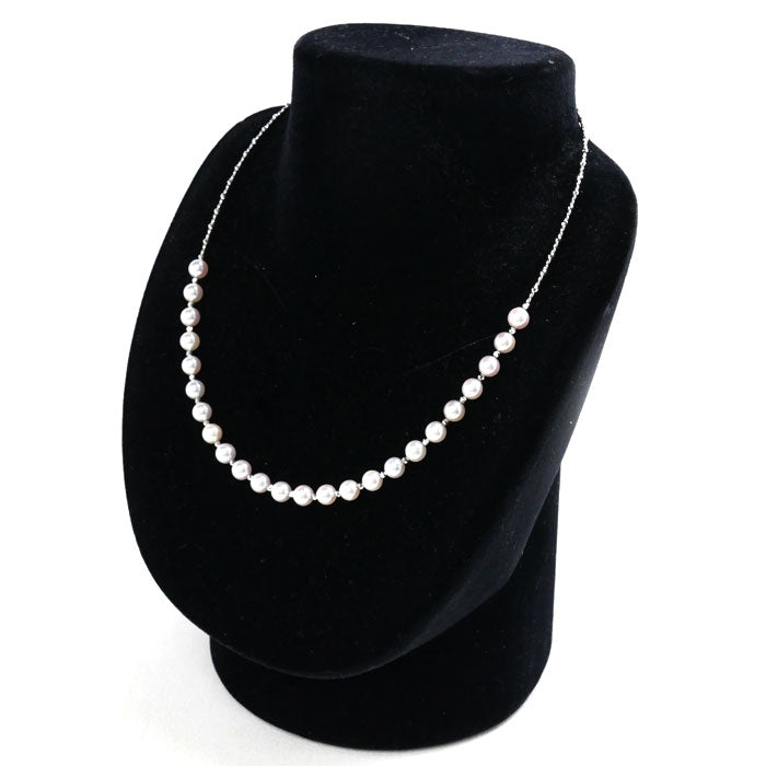 K18WG White Gold Pearl Necklace