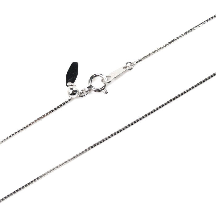 K18WG White Gold Necklace Cat's Eye Diamond