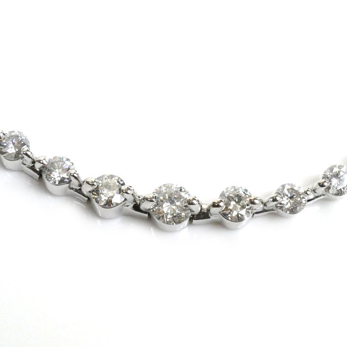 Pt850 Platinum Diamond Bracelet