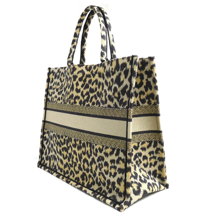 Dior Book Tote Large Leopard Bag