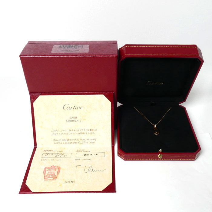 Cartier K18PG Pink Gold Diamond Necklace