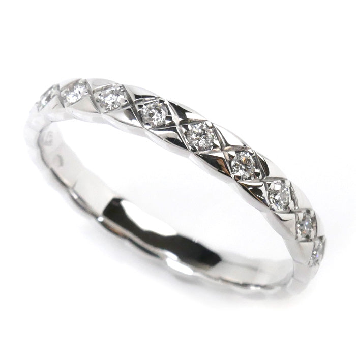 Chanel K18WG White Gold Diamond Coco Crush Ring