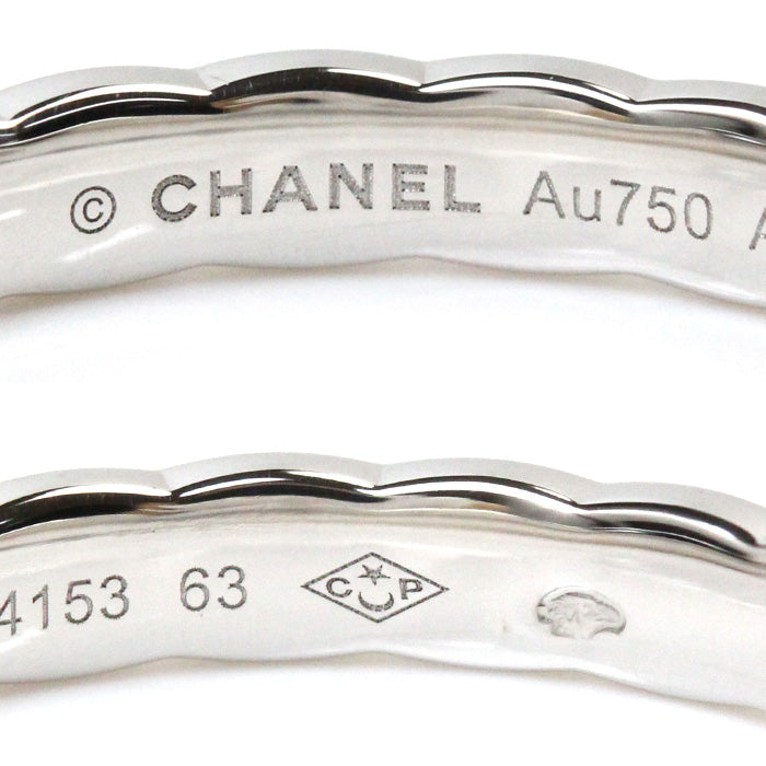 Chanel K18WG White Gold Diamond Coco Crush Ring