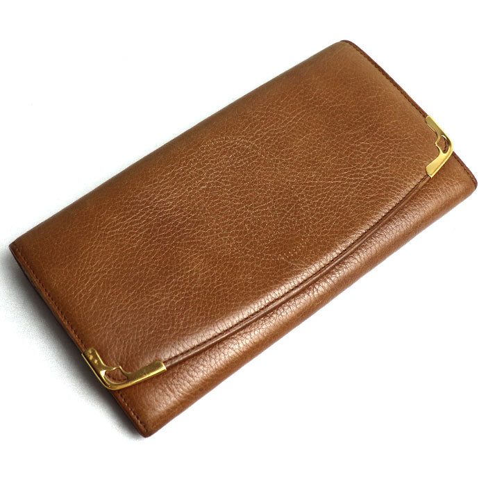 Cartier Marcello Leather Long Wallet Brown