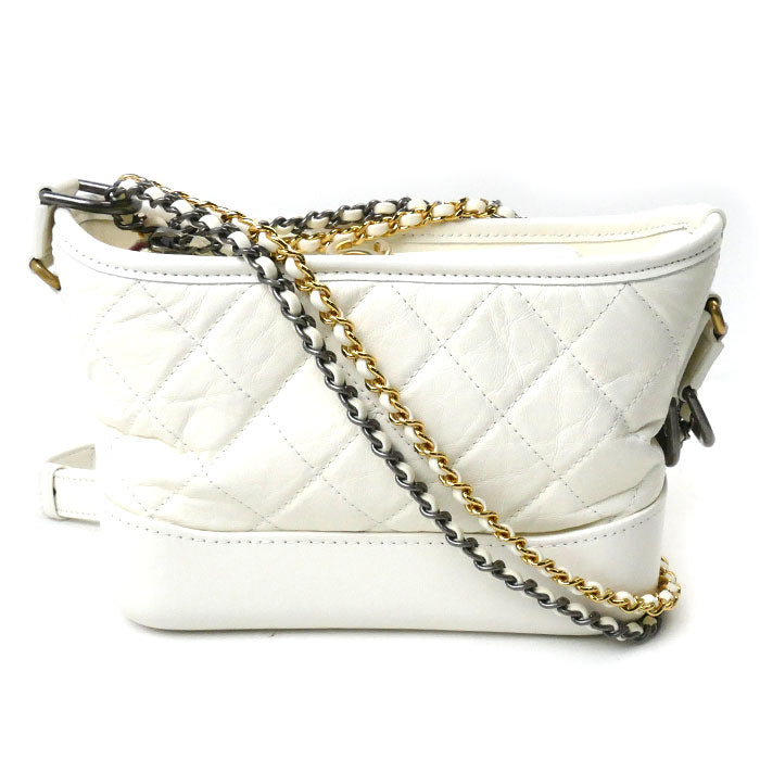 Chanel Gabrielle Small Hobo Bag White