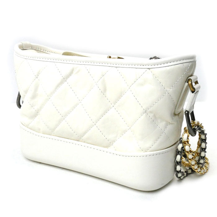 Chanel Gabrielle Small Hobo Bag White