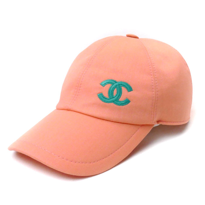 Chanel Logo Snap Cap Pink