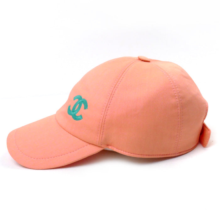 Chanel Logo Snap Cap Pink