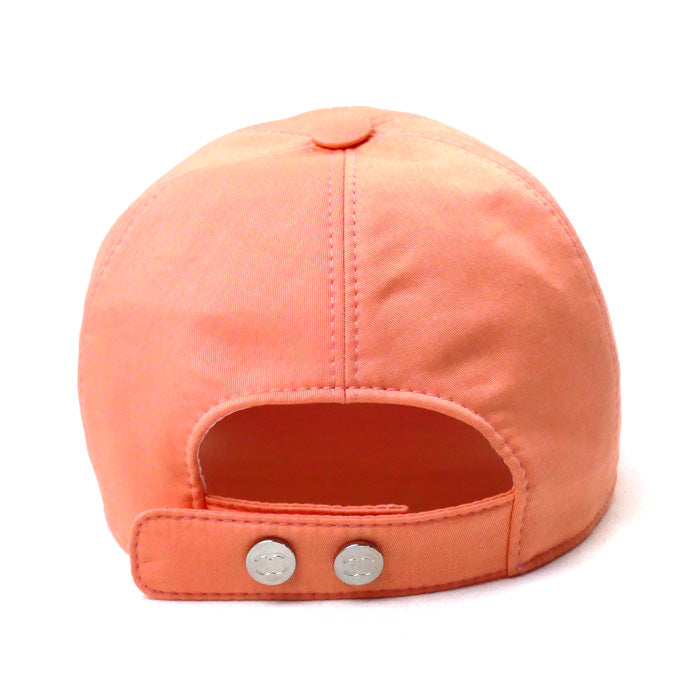 Chanel Logo Snap Cap Pink