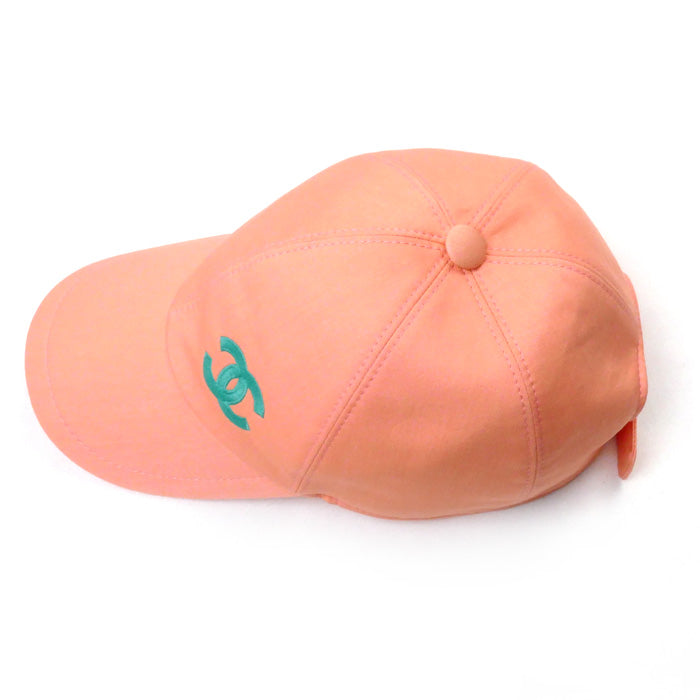 Chanel Logo Snap Cap Pink