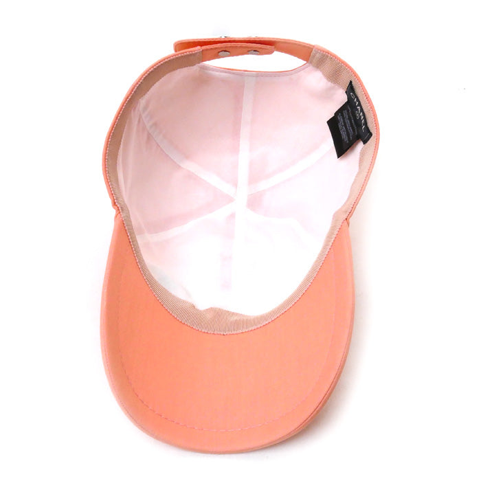 Chanel Logo Snap Cap Pink