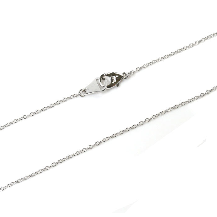 K18WG White Gold Diamond Necklace 0.16ct