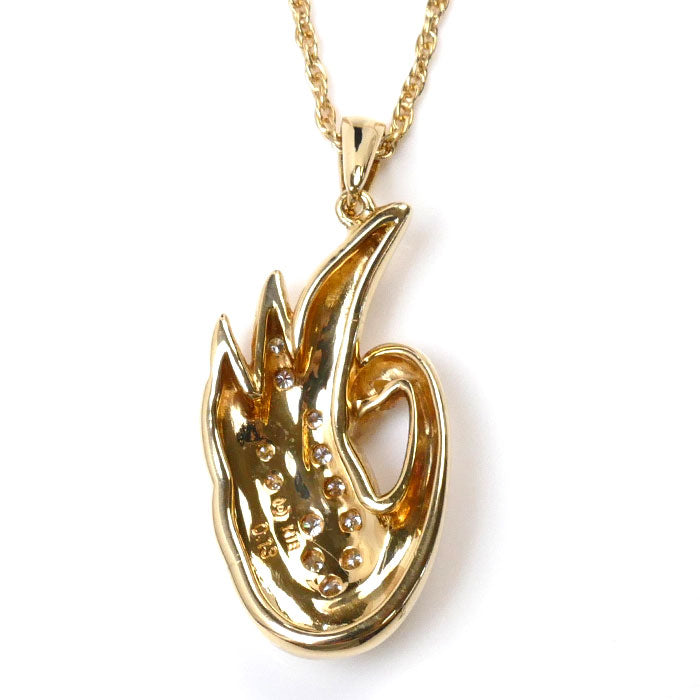 TASAKI K18YG Gold Diamond Swan Necklace