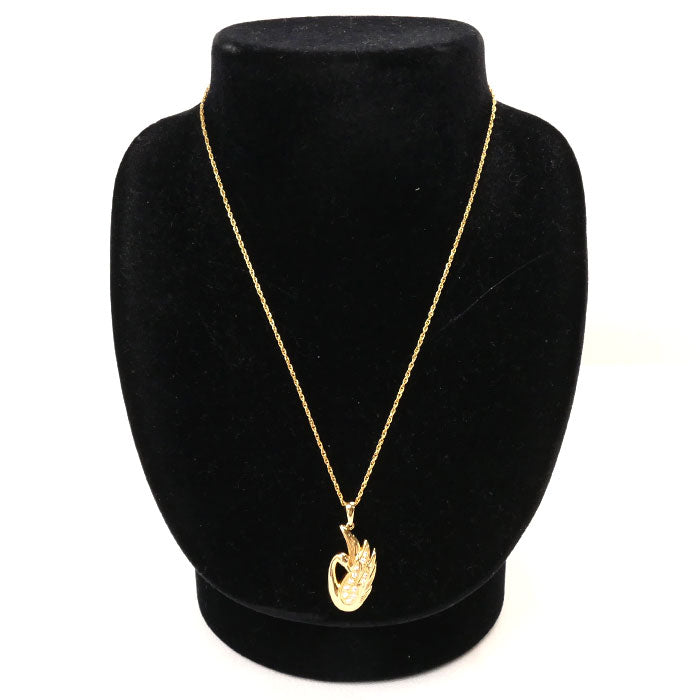 TASAKI K18YG Gold Diamond Swan Necklace