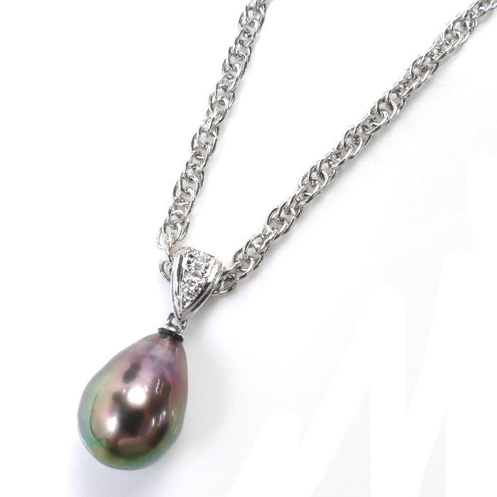 TASAKI Baroque Pearl Diamond Necklace