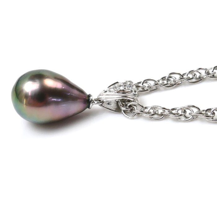 TASAKI Baroque Pearl Diamond Necklace