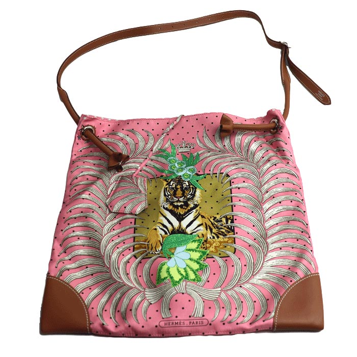 Hermes Silky City PM Tiger Shoulder Bag