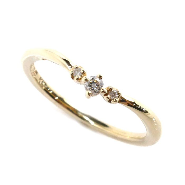 4℃ K10YG Yellow Gold Diamond Ring