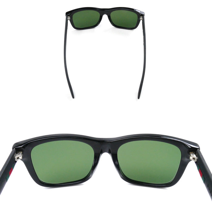 Gucci Sunglasses Black Green GG0008SA Unisex