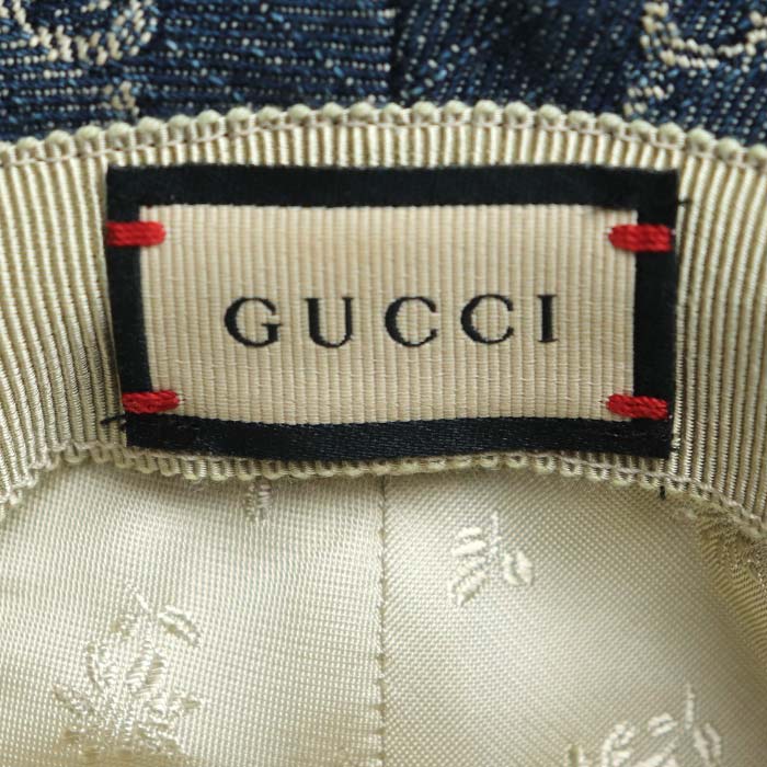 Gucci Denim Bucket Hat Blue Unisex