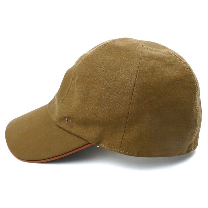 Hermes H Logo Cap Brown Unisex