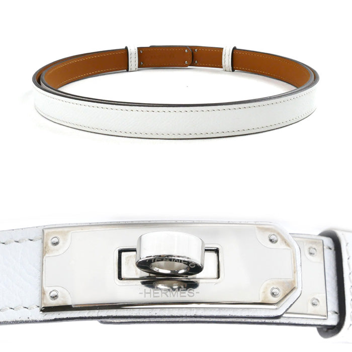 Hermes Kelly 18 Belt White