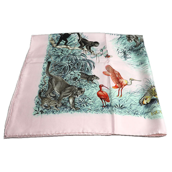 Hermes Silk Scarf Equateur Animal Design