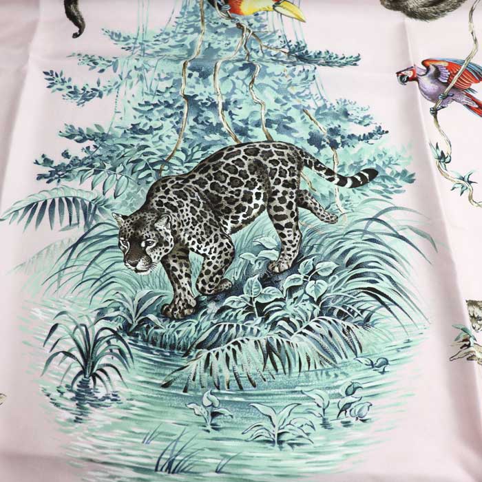 Hermes Silk Scarf Equateur Animal Design