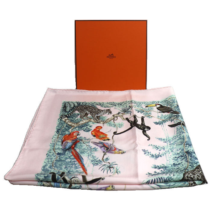 Hermes Silk Scarf Equateur Animal Design