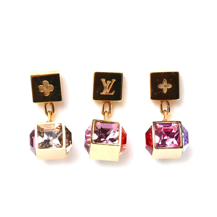 Louis Vuitton Metal Cube Earrings M66827