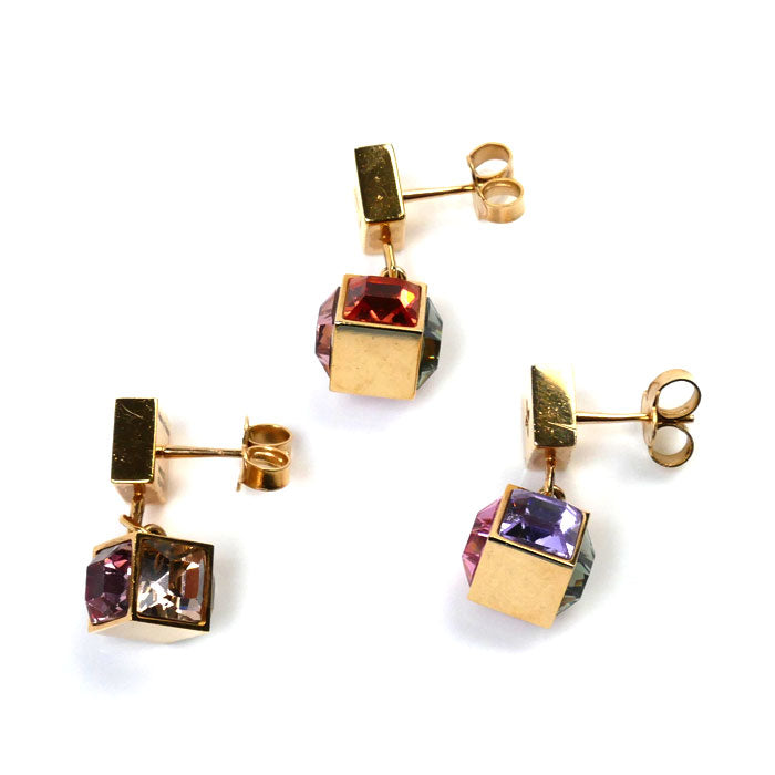 Louis Vuitton Metal Cube Earrings M66827