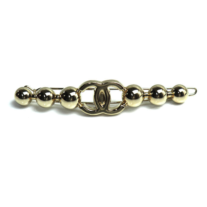 Chanel Gold Metal Hair Clip Accessory