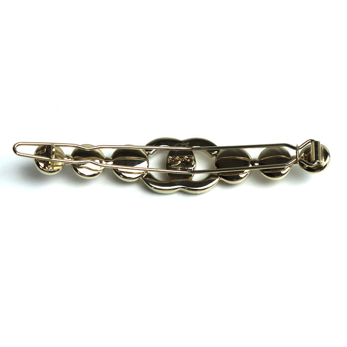 Chanel Gold Metal Hair Clip Accessory