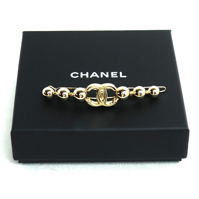 Chanel Gold Metal Hair Clip Accessory