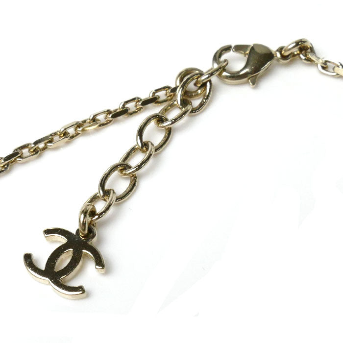 Chanel Metal Coco Mark Faux Pearl Anklet