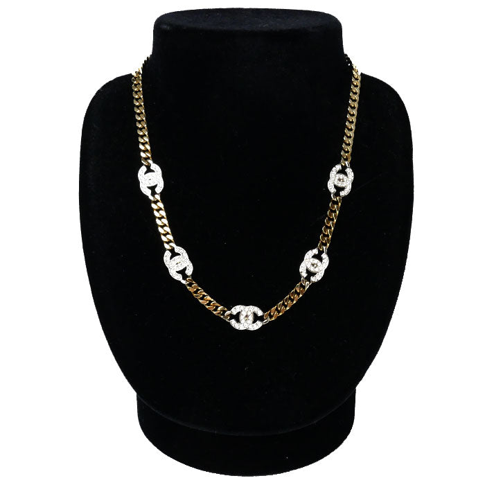 Chanel Metal Coco Mark Rhinestone Choker