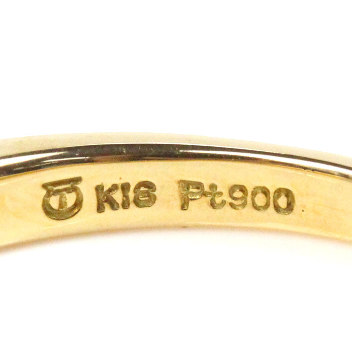 TASAKI K18YG/Pt900 Ring Size 15