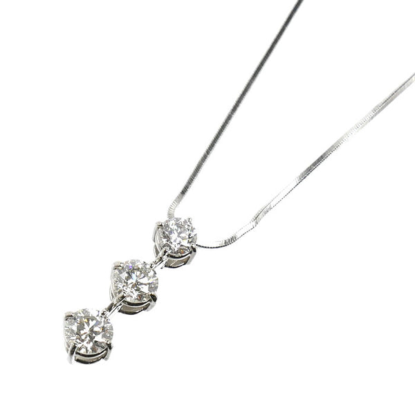 Pt950 Platinum Diamond Necklace