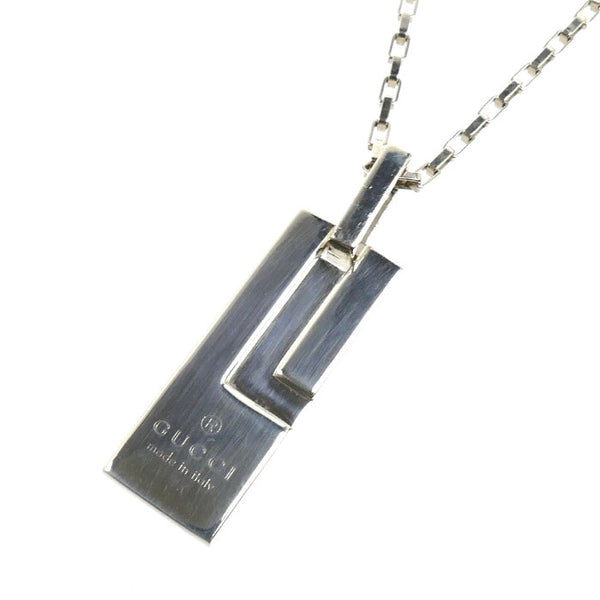 Gucci Silver 925 G Logo Pendant Necklace