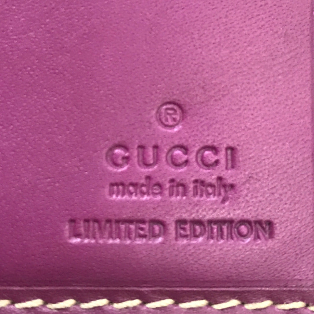 Gucci GG Supreme Web Flap Wallet Canvas Long Wallet 181668 in Good Condition