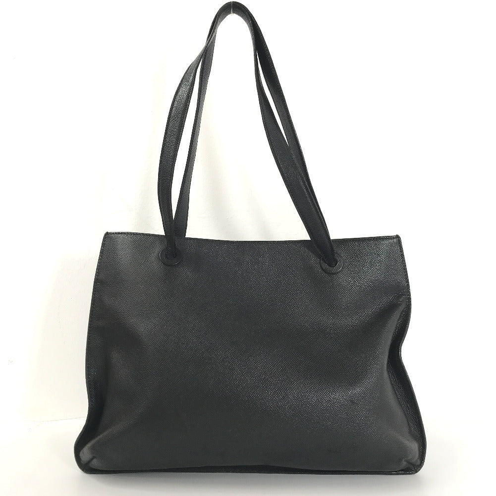 Logo Leather Shopper Tote