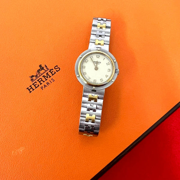 Hermes Clipper Stainless Steel Quartz Watch