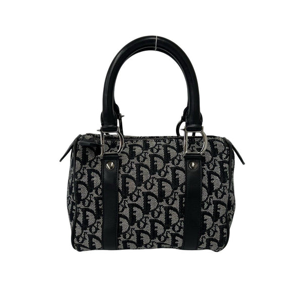 Christian Dior Trotter Canvas Leather Handbag