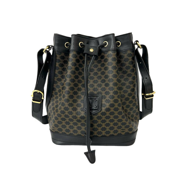 Celine Macadam Leather Shoulder Bag