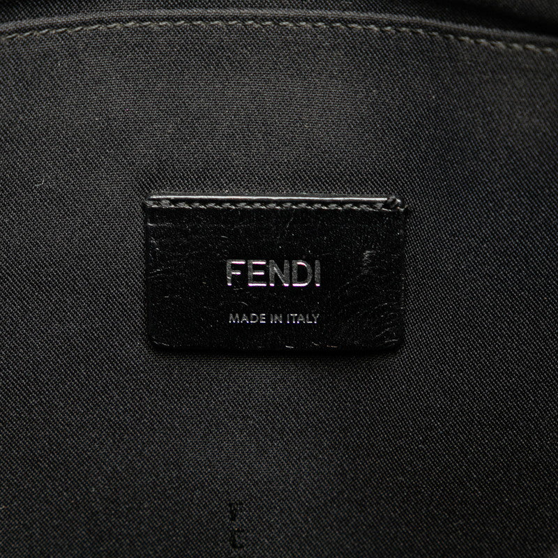 Fendi Nylon Leather Clutch Bag